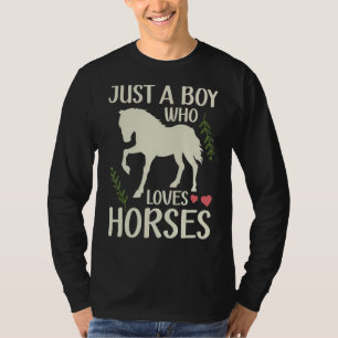 Pferdegrafik für Jungen und Männer T-Shirt