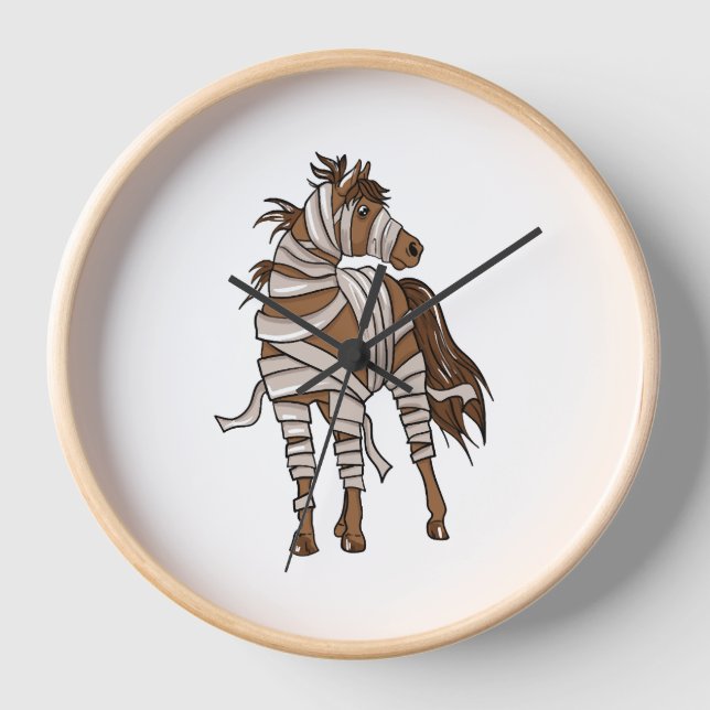 PferdeHalloween Uhr (Vorderseite)