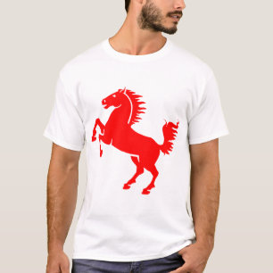 Pferdehengst Pferdemane Reittiere T-Shirt