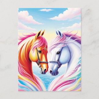 Pferdeherz Postkarte