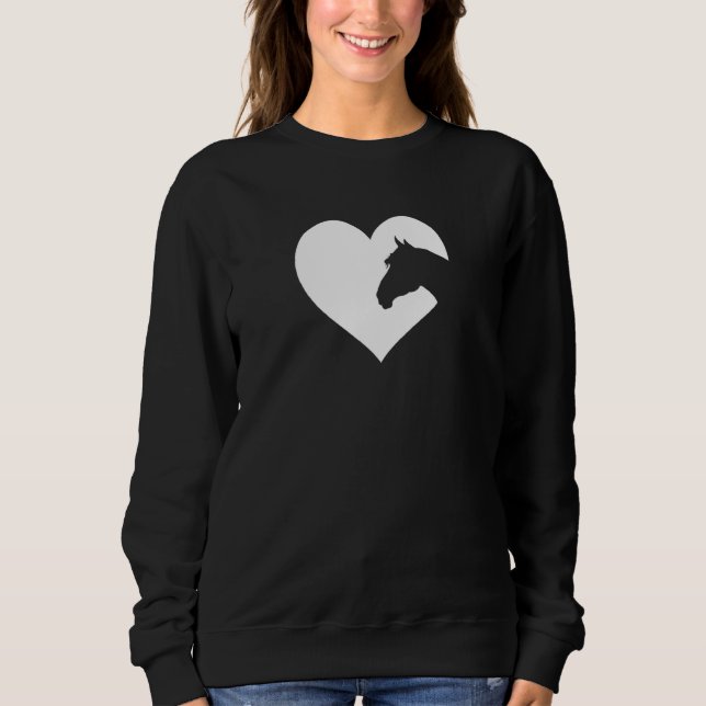 Pferdeherz Sweatshirt (Vorderseite)