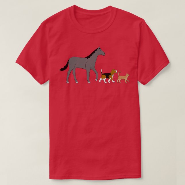 Pferdehund T-Shirt (Design vorne)