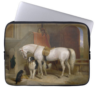 Pferdehunde Lieblinge Malerei Landseer Propert Laptopschutzhülle