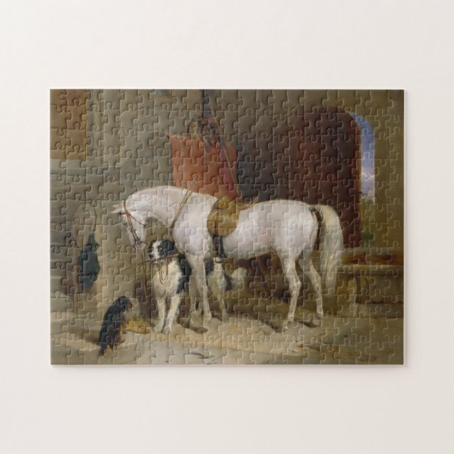 Pferdehunde Lieblinge Malerei Landseer Propert Puzzle (Horizontal)