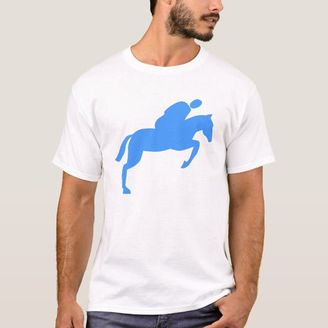 Pferdehüpfen - Baby Blue T-Shirt (Vorderseite)