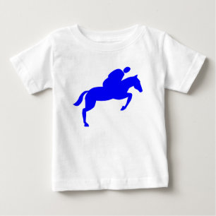 Pferdehüpfen - Blau Baby T-shirt