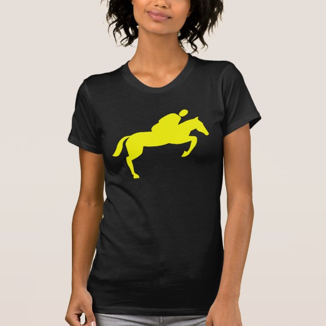Pferdehüpfen - Gelb T-Shirt (Vorderseite)
