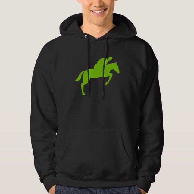 Pferdehüpfen - Mars Green Hoodie (Vorderseite)