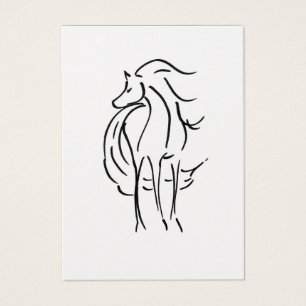 Pferdeillustrations-Visitenkarte