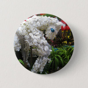 Pferdejahr 春 節 馬 ... Thema chinesische Blume Button
