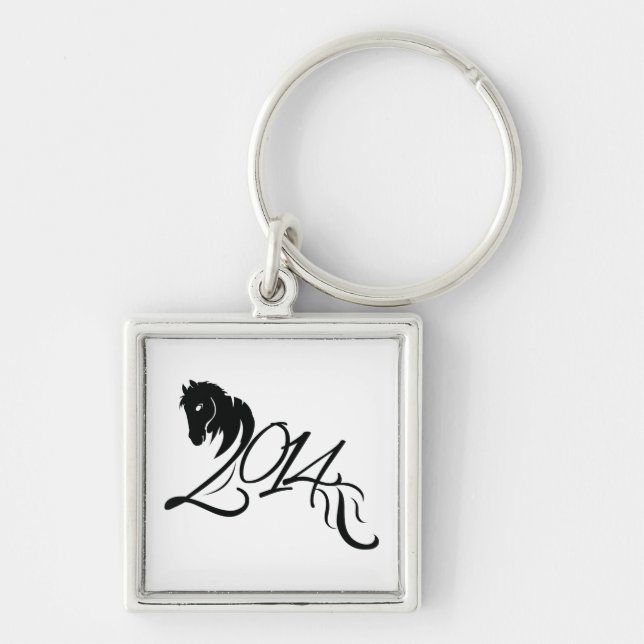 Pferdejahr 2014 schlüsselanhänger (Vorne)