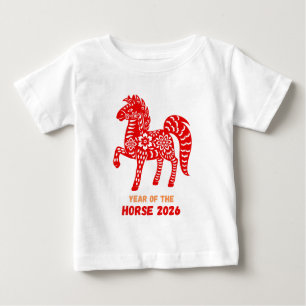 Pferdejahr 2026 baby t-shirt