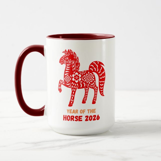 Pferdejahr 2026 tasse (Links)