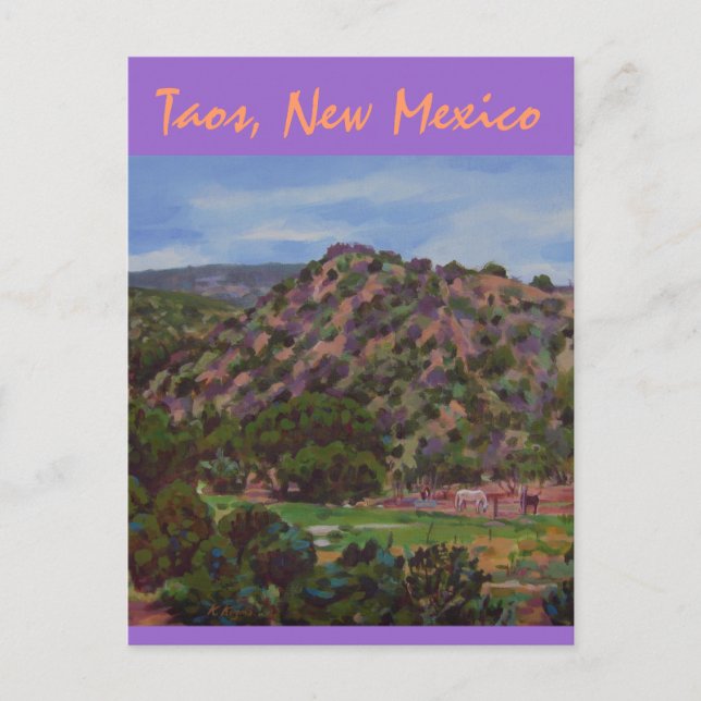 'Pferdekanyon' Postkarte (Vorderseite)