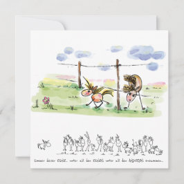 Pferdekarte – Grusskarte für Pferdeliebhaber Feiertagskarte