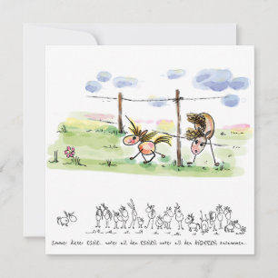 Pferdekarte – Grusskarte für Pferdeliebhaber Feiertagskarte