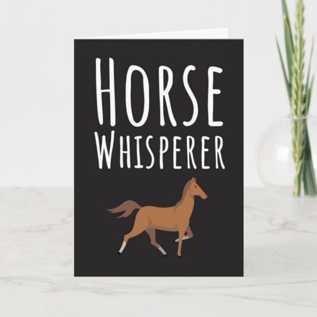 Pferdekarten Equine Reitsport Tier Pony Karte (Vorderseite)