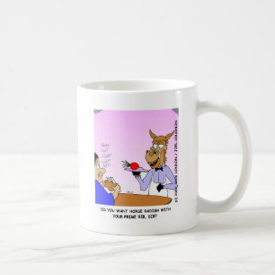 Pferdekellner Cartoon T-Shirts & Geschenke Tasse