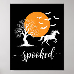 Pferdekeule Halloween Reitsporn Lover Soky Saison Poster