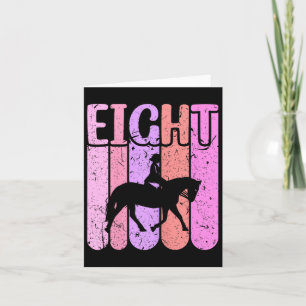 Pferdekinder 8. Geburtstag Reiten Karte