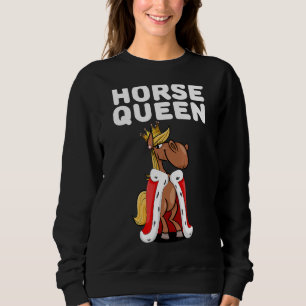 Pferdekönigin Girls Horse Womens Horse Sweatshirt