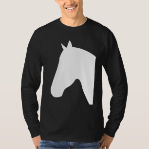 Pferdekopf-Silhouetten Pferde Reiten Equ T-Shirt