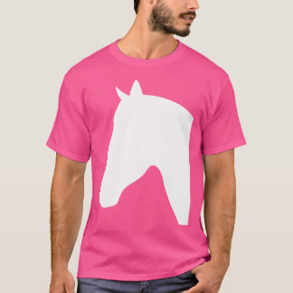 Pferdekopf Silhouetten Pferde Reiten Equ T-Shirt