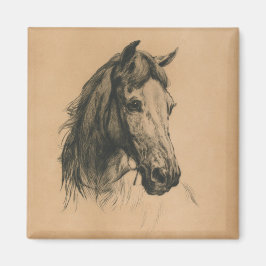 Pferdekopf (von Heywood Hardy) Magnet