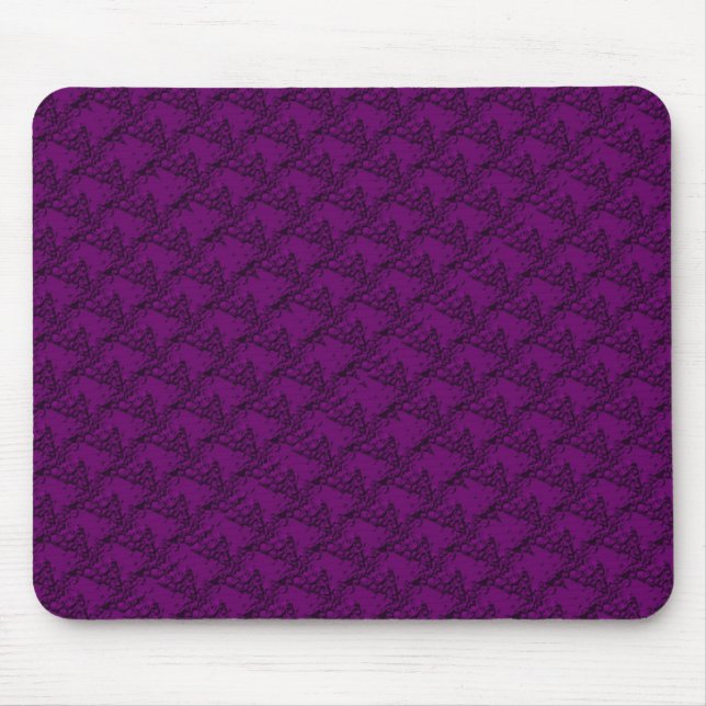 Pferdeköpfe in roter violetter Artdeco Mousepad (Vorne)