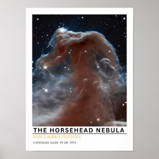 Pferdekopfnebel Weltraumbildung Poster