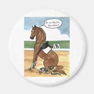 Pferdekunst AUF DEM STÜCKCHEN jetzt was Magnet