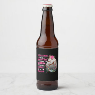 Pferdekunst die Weichheit eines Pferdes Bierflaschenetikett