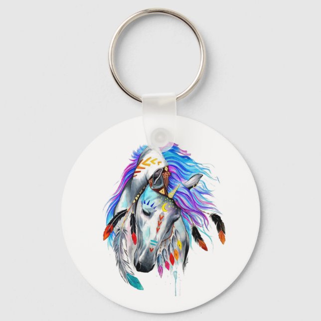 Pferdekunst Schlüsselanhänger (Vorderseite)