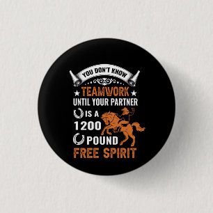 Pferdekunst Sie kennen Teamwork nicht Button