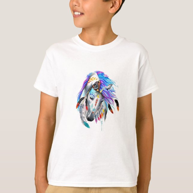 Pferdekunst T-Shirt (Vorderseite)