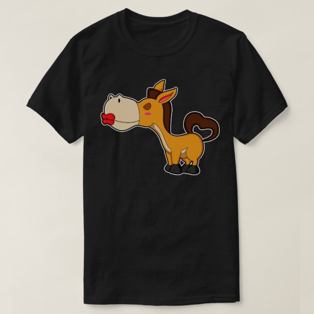 Pferdekuss T-Shirt (Design vorne)
