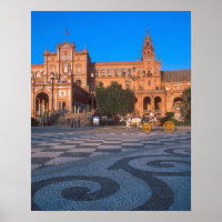 Pferdekutsche auf der Plaza de Espana in