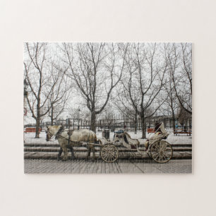 Pferdekutsche Montreal. Puzzle