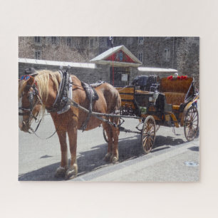 Pferdekutsche Montreal. Puzzle