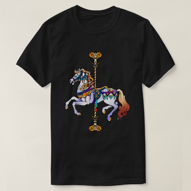 Pferdekutschenpferd 186 Pony T-Shirt (Design vorne)