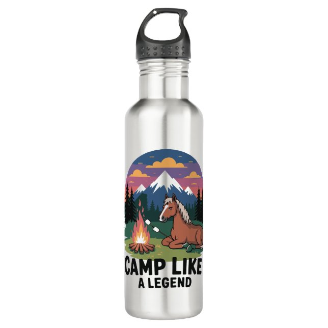 Pferdelager wie ein Camping Edelstahlflasche (Vorderseite)