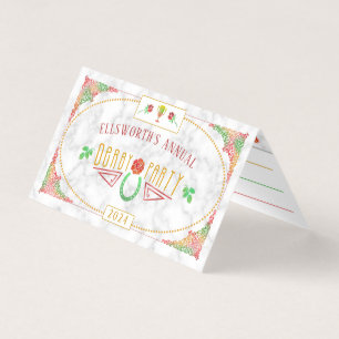 Pferdelaufenderby Wager-Party-Spiel-wettender Visitenkarten