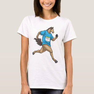 Pferdeläufer Rennsport T-Shirt