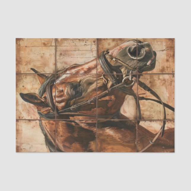 Pferdeleben Seidenpapier (Vorderseite)