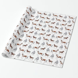 Pferdeliebhaber-Packpapier Geschenkpapier
