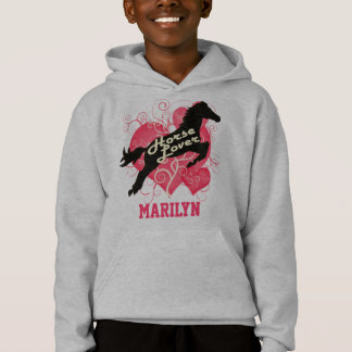 Pferdeliebhaber personalisierte Marilyn Hoodie