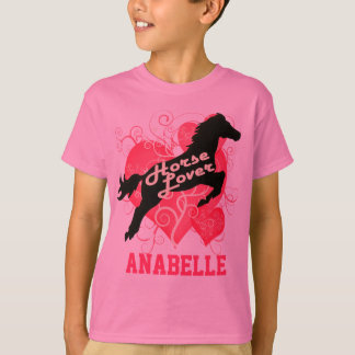 Pferdeliebhaber personalisiertes Anabelle T-Shirt