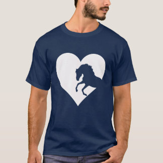 Pferdeliebhaber Pferdeherz Mädchen Reiten Vintage T-Shirt