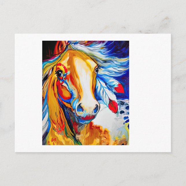 Pferdeliebhaber Postkarte (Vorderseite)
