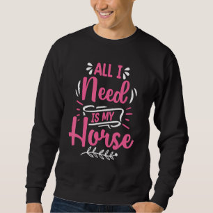 Pferdeliebhaber, Reiter, Pferdetrainer Sweatshirt